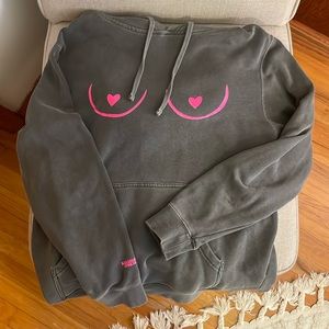 Barstool breast cancer hoodie. limited edition